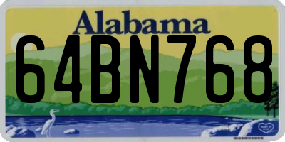 AL license plate 64BN768