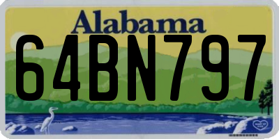 AL license plate 64BN797