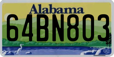 AL license plate 64BN803