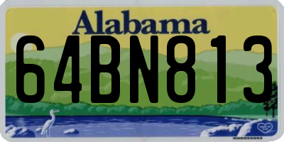 AL license plate 64BN813