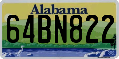 AL license plate 64BN822