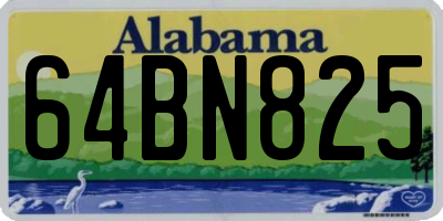 AL license plate 64BN825