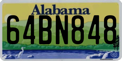 AL license plate 64BN848