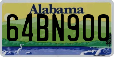 AL license plate 64BN900