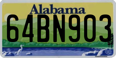 AL license plate 64BN903