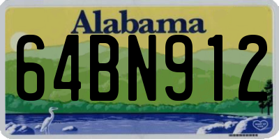 AL license plate 64BN912