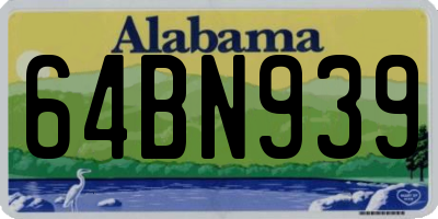 AL license plate 64BN939