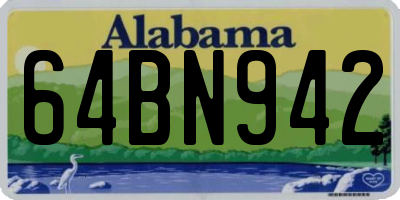 AL license plate 64BN942