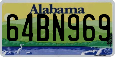 AL license plate 64BN969