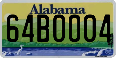 AL license plate 64BO004