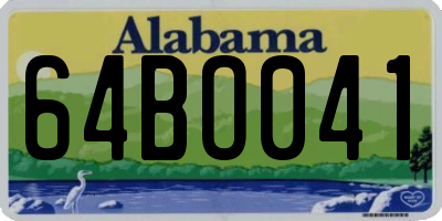 AL license plate 64BO041