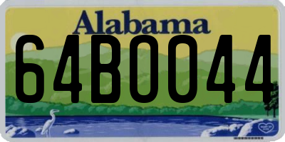 AL license plate 64BO044