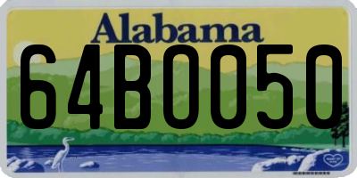 AL license plate 64BO050
