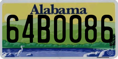 AL license plate 64BO086