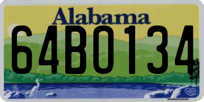 AL license plate 64BO134