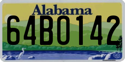 AL license plate 64BO142