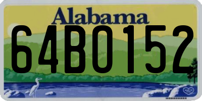 AL license plate 64BO152