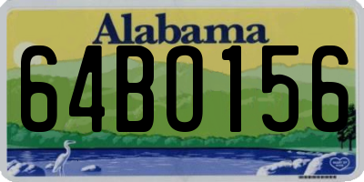 AL license plate 64BO156
