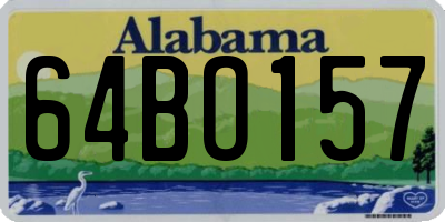 AL license plate 64BO157