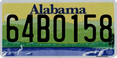 AL license plate 64BO158