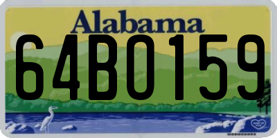 AL license plate 64BO159