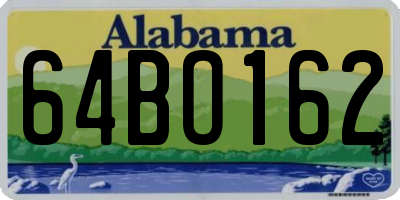 AL license plate 64BO162