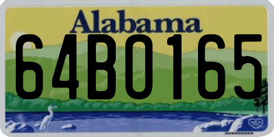 AL license plate 64BO165