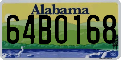 AL license plate 64BO168