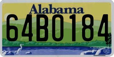 AL license plate 64BO184