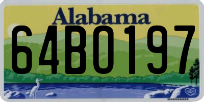 AL license plate 64BO197