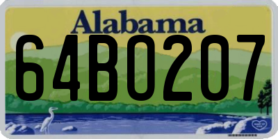 AL license plate 64BO207