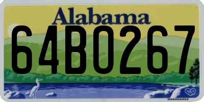 AL license plate 64BO267