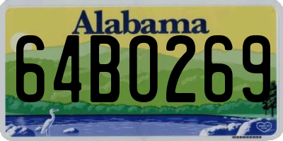 AL license plate 64BO269