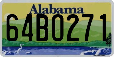 AL license plate 64BO271