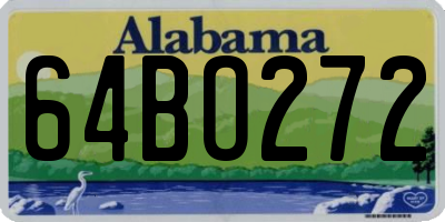 AL license plate 64BO272