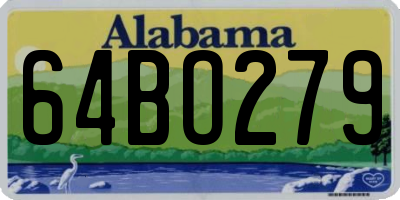 AL license plate 64BO279