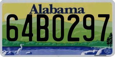 AL license plate 64BO297