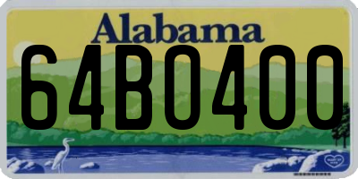 AL license plate 64BO400