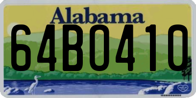 AL license plate 64BO410