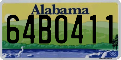 AL license plate 64BO411