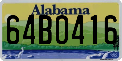 AL license plate 64BO416