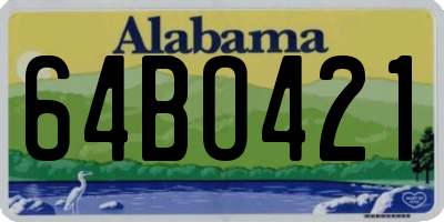AL license plate 64BO421