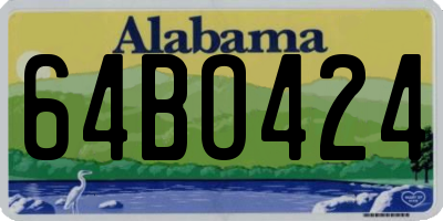 AL license plate 64BO424