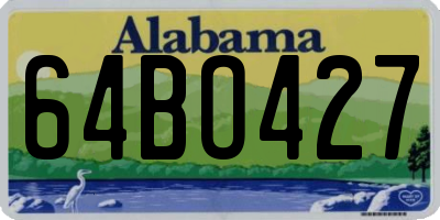 AL license plate 64BO427