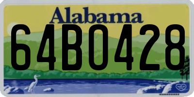 AL license plate 64BO428