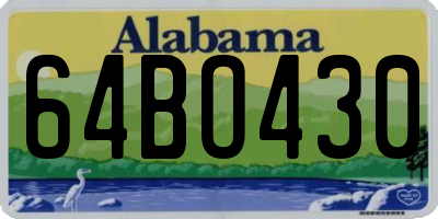AL license plate 64BO430