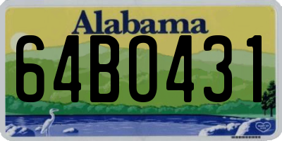 AL license plate 64BO431