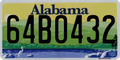AL license plate 64BO432