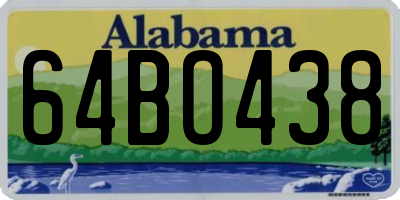 AL license plate 64BO438
