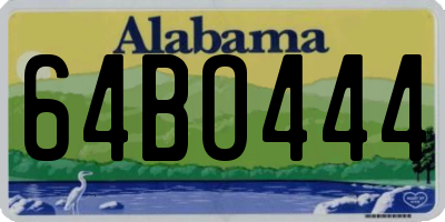 AL license plate 64BO444
